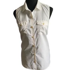 Eddie Bauer White Sleeveless top, size M